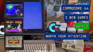 C64 3 new games worth your attention part 3 commodore c64 c64games 8bitgames retrogaming 8bit [upl. by Nertie]