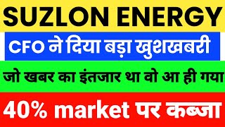 Suzlon Energy News Today 🛑 Suzlon Share Updates 🛑 Suzlon Stock News Today suzlonenergyshare [upl. by Glennie]