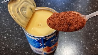 Watch This Amazing Whip Condensed Milk Recipe in Just One Minute No Baking [upl. by Eamaj]