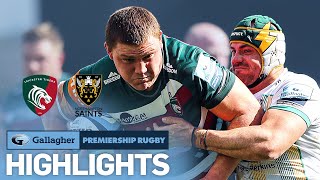 Leicester v Northampton  HIGHLIGHTS  Tough East Midlands Derby  Gallagher Premiership 202021 [upl. by Reve796]