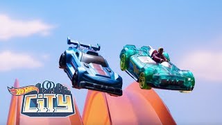 Chase and Elliot Epic Stunts  Hot Wheels City  HotWheels [upl. by Ai225]