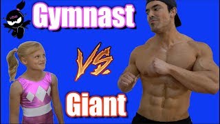 Gymnast vs Giant Who is Stronger Payton or the bodybuilder [upl. by Raynold]