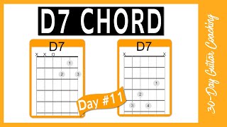 How to play D7 CHORD  beginner guitar [upl. by Eberta]