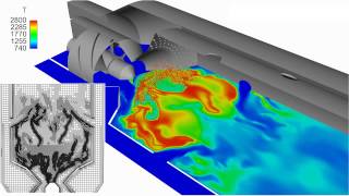 Simulation of Gas Turbine Burner Fuel Spray Atomization and Combustion [upl. by Harehs144]