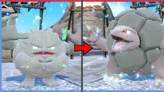 How to Evolve Graveler into Golem in Pokemon Scarlet amp Violet DLC [upl. by Aretta103]