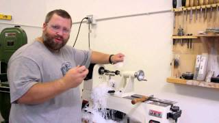 Turning Polyester Resin on a lathe static cling removal [upl. by Renrag]