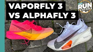 Nike Alphafly 3 vs Nike Vaporfly 3 Which Nike racing shoe should you get [upl. by Enneyehc]