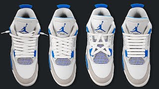 4 WAYS HOW TO LACE NIKE AIR JORDAN 4  JORDAN 4s Lacing [upl. by Angel]