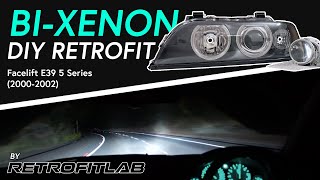 BIXENON PROJECTOR Headlight Upgrade  E39 BMW 5 Series Retrofit Lab Kit [upl. by Avlem]