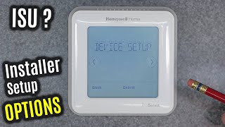 Honeywell Home T6 Pro ISU Menu Options EXPLAINED  Thermostat Installer SETUP amp Configuration [upl. by Rollet]