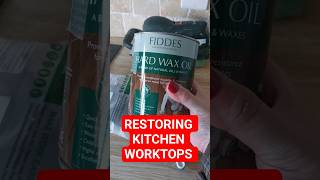 Restoring our Oak worktop  full video coming 14th Jan [upl. by Ilime]