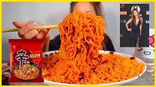 NEW STIR FRIED SHIN RAMEN NOODLES l MUKBANG [upl. by Kyred]