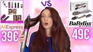 Je teste le quotFAUX DYSON AIRWRAPquot dALIEXPRESS vs BABYLISS BROSSE SOUFFLANTE [upl. by Beckman815]