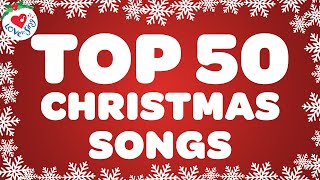 Top 50 Popular Christmas Songs and Carols with Lyrics Playlist 🎅 Merry Christmas 2024 Music🎄 [upl. by Ettigirb562]