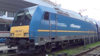 Bombardier MAV TRAXX P160 AC2  Mozdony Electric ⚡ Locomotive 🚆 Zuge Tog Treni Trenes [upl. by Hadwin]