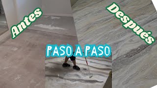 piso de resina epoxica Paso a paso COMPLETO [upl. by Neros]