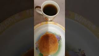 Coffee time with bread coffebread shortyoutubevideo viralvideo shortvedio [upl. by Kessler]