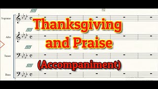 Thanksgiving and Praise Medley  Accompaniment  SATB [upl. by Celeski]