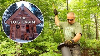 Chimney Cleaning and Stone Hearth at the Log Cabin [upl. by Ivy]