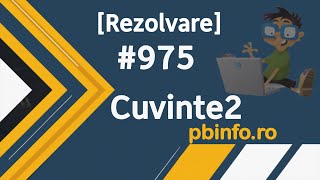 Rezolvare pbinfo 975 Cuvinte2 siruri de caractere C strtok strcmp [upl. by Obaza]