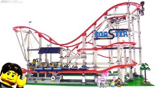 LEGO Creator Roller Coaster Review motor power amp size comparisons 10261 [upl. by Deach]