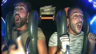 Due napoletani sulla giostra slingshot Magaluf 2016 divertentissimo [upl. by Born]