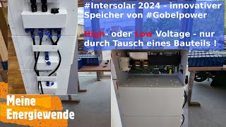 Intersolar 2024  innovativer Speicher von Gobelpower [upl. by Nicks556]