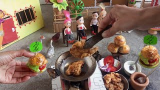 zinger burger recipe zinger burger banane ka tarika Amazing Miniature Chicken tiny food [upl. by Raychel]