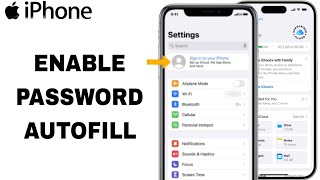 How To Enable Password Autofill On iPhone Settings [upl. by Codi370]