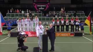 2014 Fed Cup Final  Highlights Petra Kvitova CZE v Angelique Kerber GER [upl. by Aderb716]