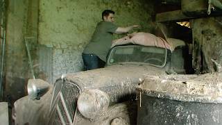 Voitures abandonnées  Cyril retrouve une Citroën Traction [upl. by Psyche]