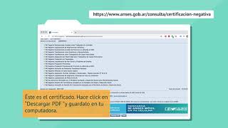 Tutorial Certificación Negativa [upl. by Hadria]