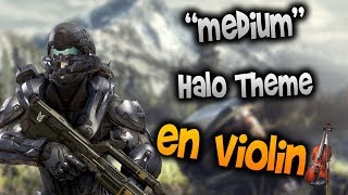 Halo Theme en Violíntabtutorialpartituracomo tocarHD Tutorial [upl. by Erreipnaej]