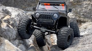 110 Scale RC Car Gmade GS02F SPIDER Jeep Rock Crawling [upl. by Ahsien538]