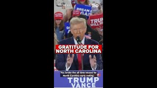 Trump in North Carolina at 1st of 4 rallies on the eve of Election Day [upl. by Annaiv296]