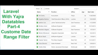 Laravel 10 Tutorial with Yajra Datatables Part4  yajra datatable Custom Date Range Filter [upl. by Hemingway]