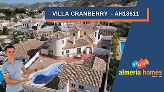 5 bedroom villa for sale in Almeria with a pool annex and great views  Villa Cranberry  AH13611 [upl. by Ellerrad]