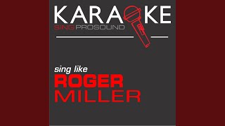 You Cant Rollerskate in a Buffalo Herd In the Style of Roger Miller Karaoke Instrumental [upl. by Ardnekahs]