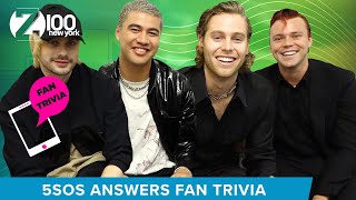 5SOS Answers Z100 Fan Interview [upl. by Arayc]