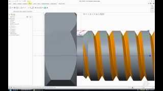 Bolt  Creo Parametric 20  Pro Engineer [upl. by Ydissac372]