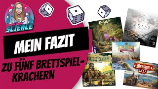 MEIN FAZIT zu fünf BrettspielKrachern Brettspiel ⭐️ Expertenspiele Bitoku Messina 1347 Zapotec [upl. by Joost]