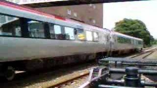 Paignton Devon  Train at Level Crossing [upl. by Inafetse280]