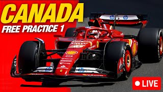 F1 CANADIAN GRAND PRIX FP1 2024  Live Reaction amp Commentary [upl. by Melisandra198]