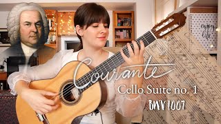 J S BACH Courante de la Suite nº 1 para Cello BWV 1007 [upl. by Selmner]