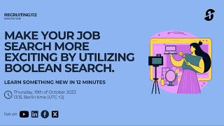 Recruiting112  Using Boolean Search for Your Job Search [upl. by Walworth651]