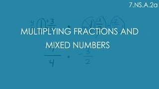 Multiplying Fractions and Mixed Numbers  7NSA2a  7th Grade Math [upl. by Ennaoj]