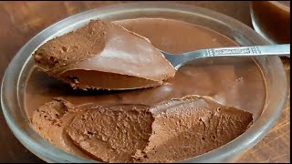 🤎 Crème chocolat super rapide et saine avec 2 ingrédients chocolat mousse crème [upl. by Katie125]