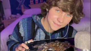 ASMR Sorting and Counting Coins [upl. by Eirrot]