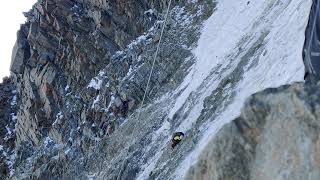 Rock Collapse  Goûter Route Goûter Couloir Mont Blanc [upl. by Streetman]