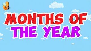 Learn the Months of the Year Educational Video for Kids [upl. by Nnaeirual941]